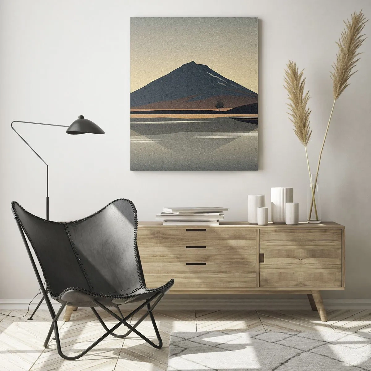 Glastavla - Bild på glas - Spegelbild - 70x100 cm