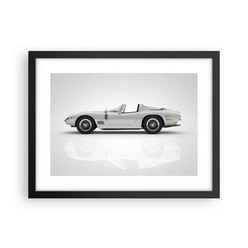 Affisch i svart ram - Ett löfte om lek - 40x30 cm