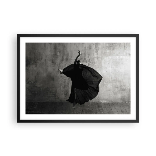 Affisch i svart ram - Full av passion - 70x50 cm