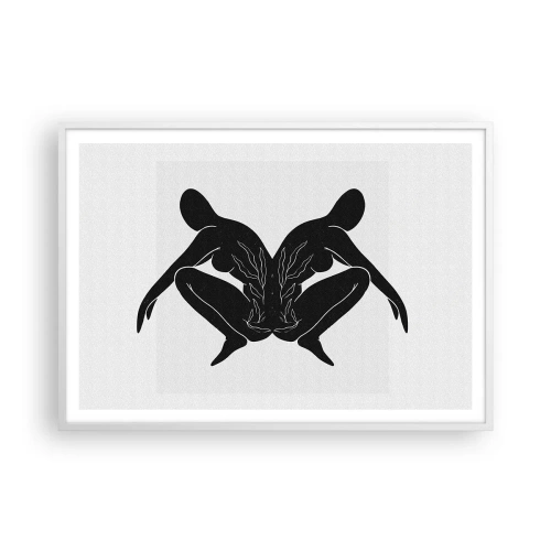 Affisch i vit ram - En delad själ - 100x70 cm