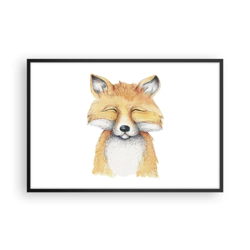 Affisch i svart ram - Rävens humör - 91x61 cm