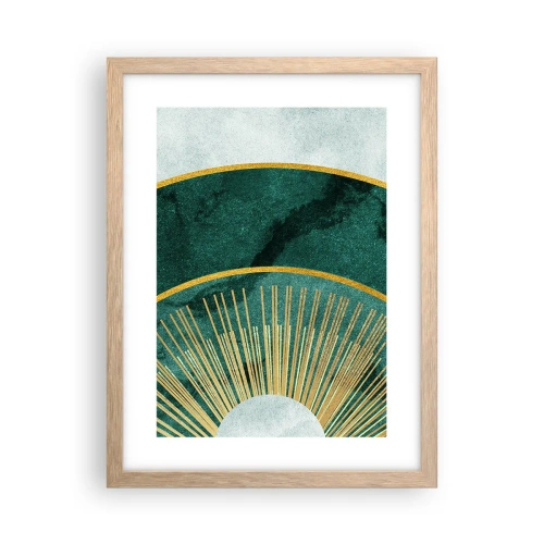 Affisch i ram av ljusek - Ett annorlunda solsystem - 30x40 cm
