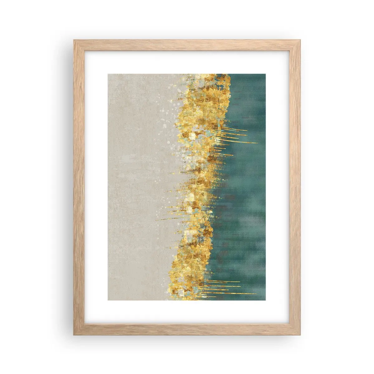 Affisch i ram av ljusek - Den gyllene gränsen - 30x40 cm