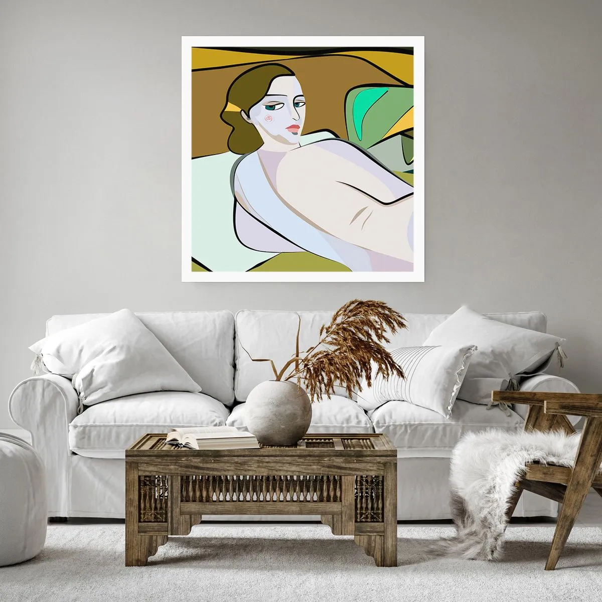 Affisch - Intim porträtt - 60x60 cm