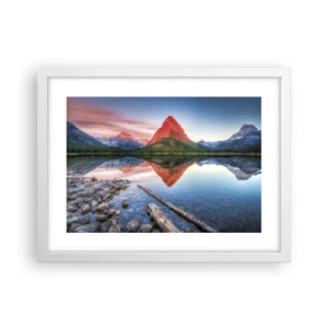 Affisch i vit ram - Glöd och kyla - 40x30 cm