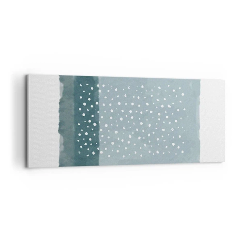 Canvastavla - Bild på duk - Uppstådda ur det blåa - 100x40 cm