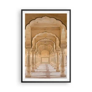 Affisch i svart ram - I maharajas palats - 61x91 cm