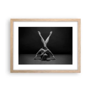 Affisch i ram av ljusek - Nakenhetens geometri - 40x30 cm