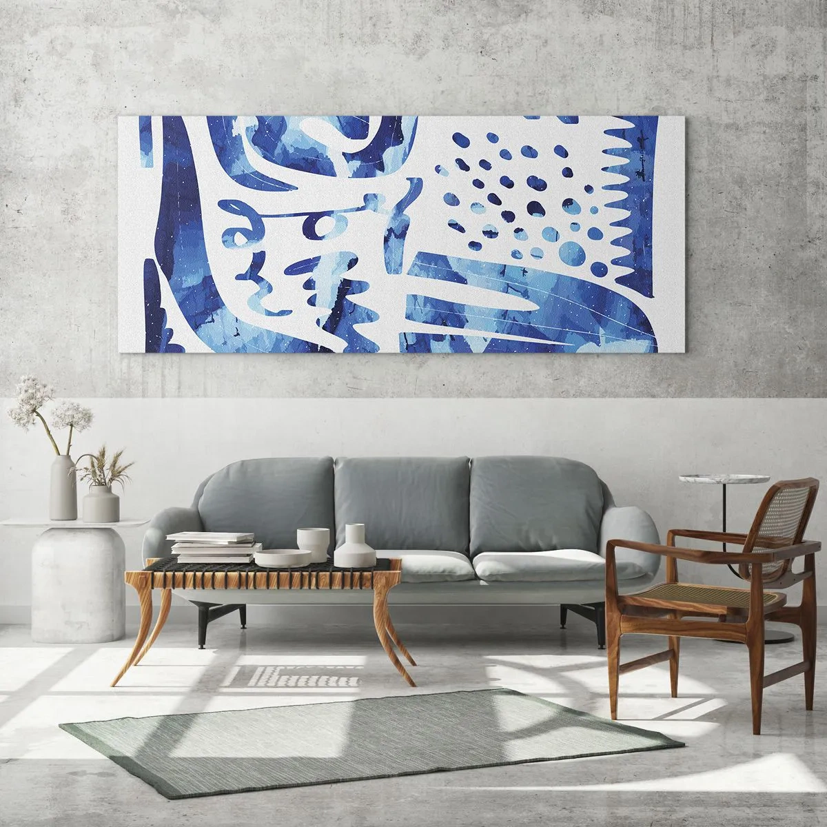Glastavla - Bild på glas - Tillbaka till rötterna - 100x40 cm