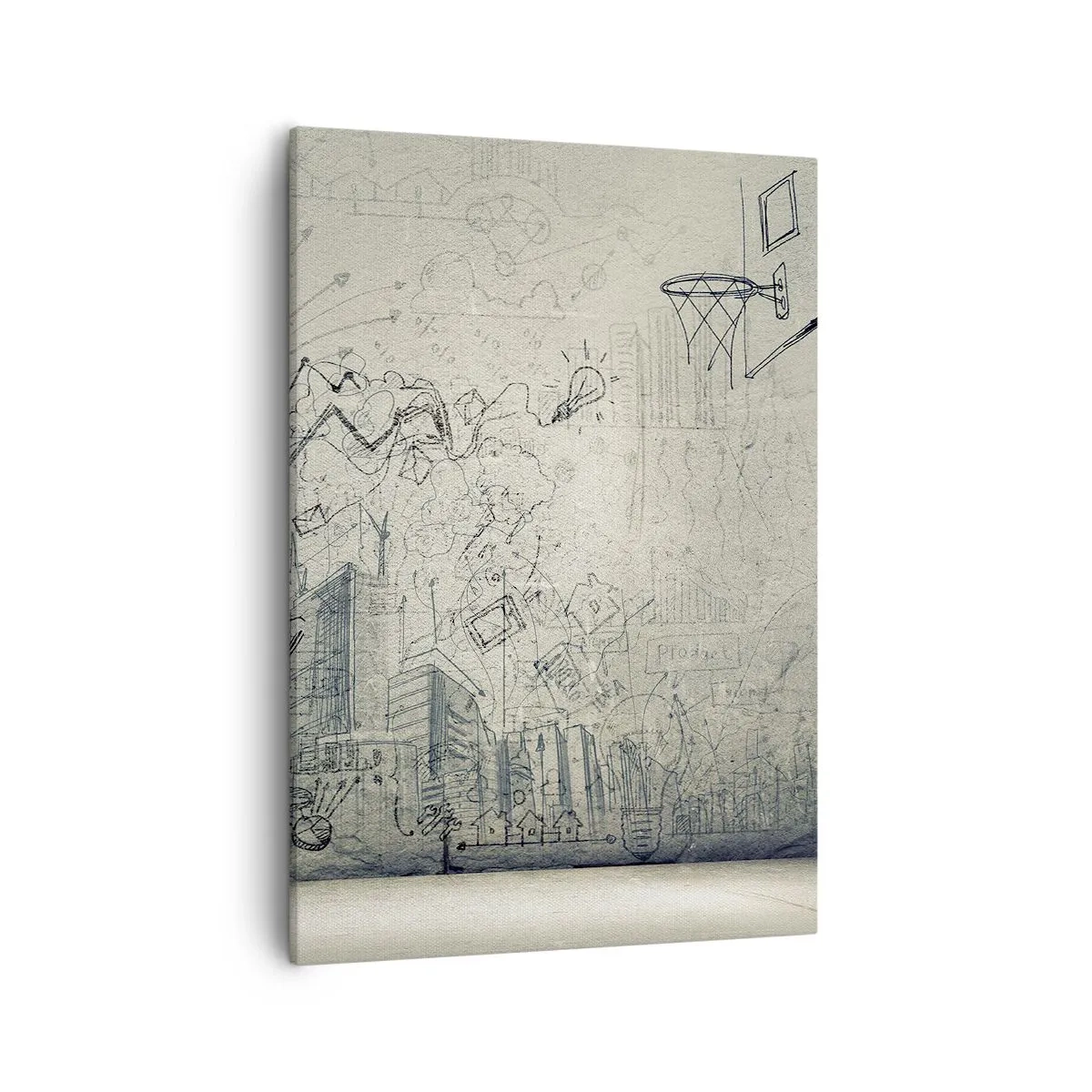 Canvastavla - Bild på duk - Mitt underbara stadsliv - 50x70 cm