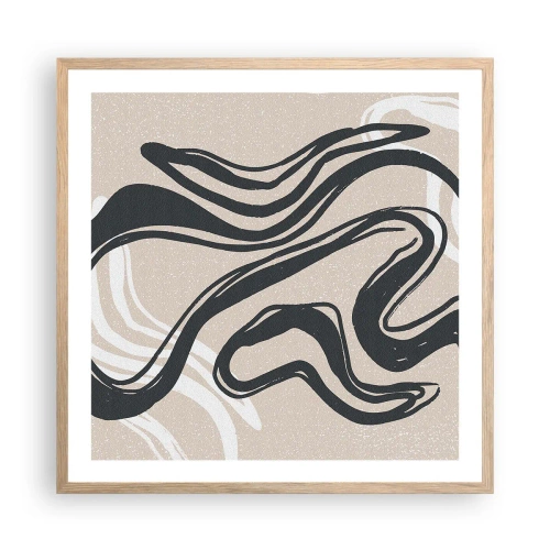 Affisch i ram av ljusek - Mångfaldigt uttryck - 60x60 cm