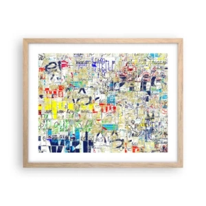 Affisch i ram av ljusek - Helt enkelt gläder ögonen - 50x40 cm