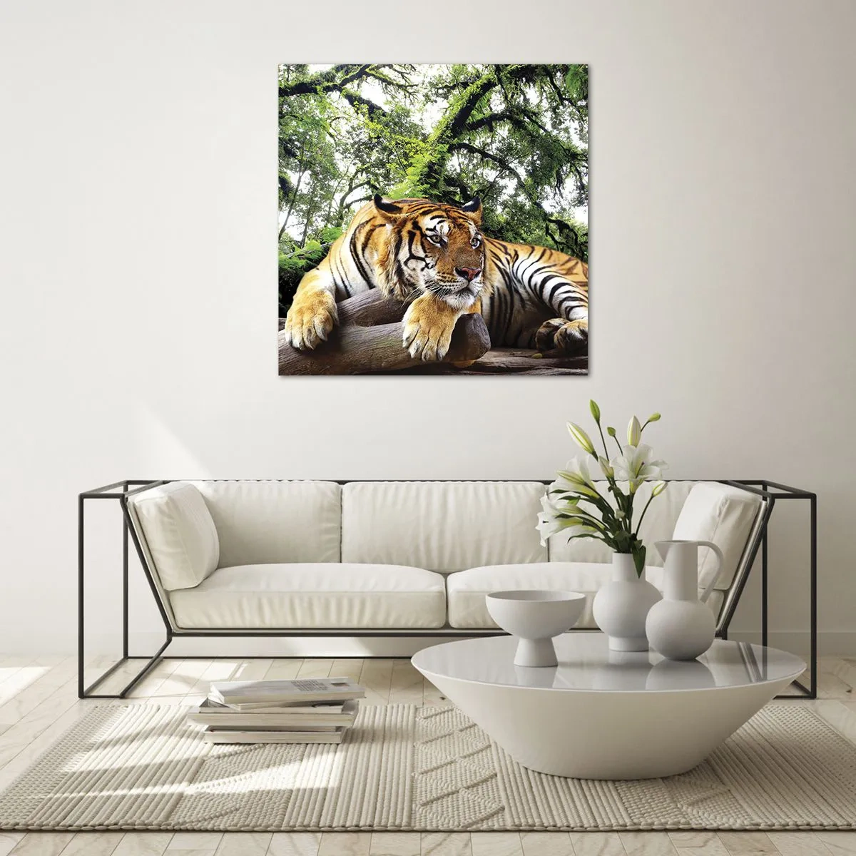 Glastavla - Bild på glas - Med vänlig hälsning - 50x50 cm