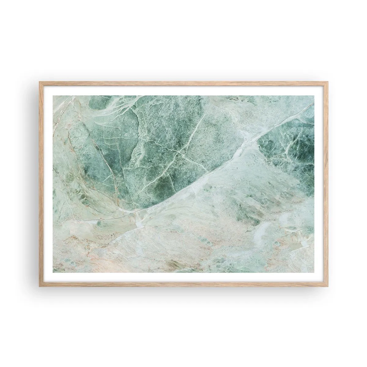 Affisch i ram av ljusek - Stenens ädla svalka - 100x70 cm