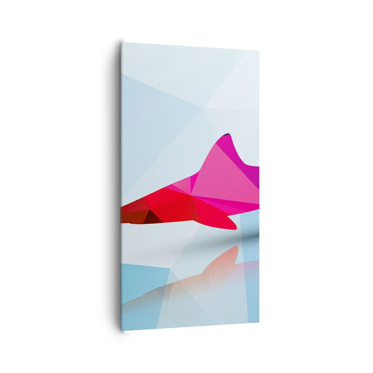 Canvastavla - Bild på duk - Haj i kristallrummet - 65x120 cm