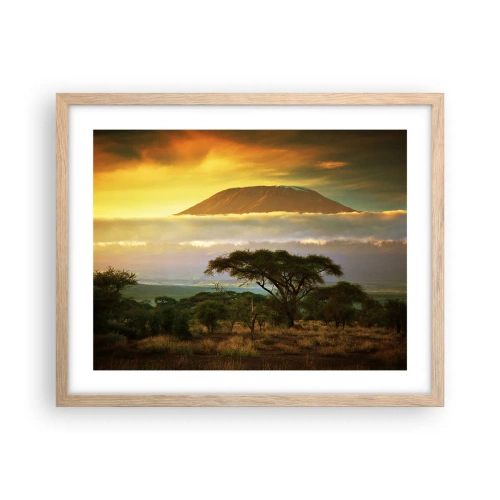 Affisch i ram av ljusek - Resenärens dröm - 50x40 cm