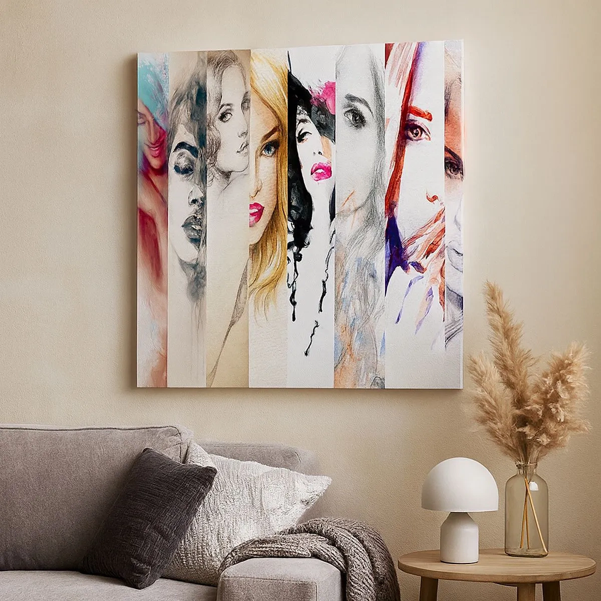 Canvastavla - Bild på duk - Det är alltid DU - 30x30 cm