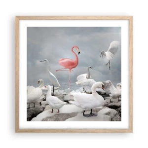 Affisch i ram av ljusek - Hur har jag hamnat här? - 50x50 cm