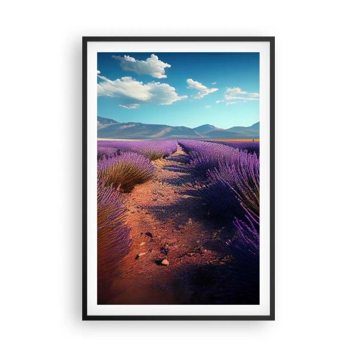 Affisch i svart ram - Doftande fält - 61x91 cm
