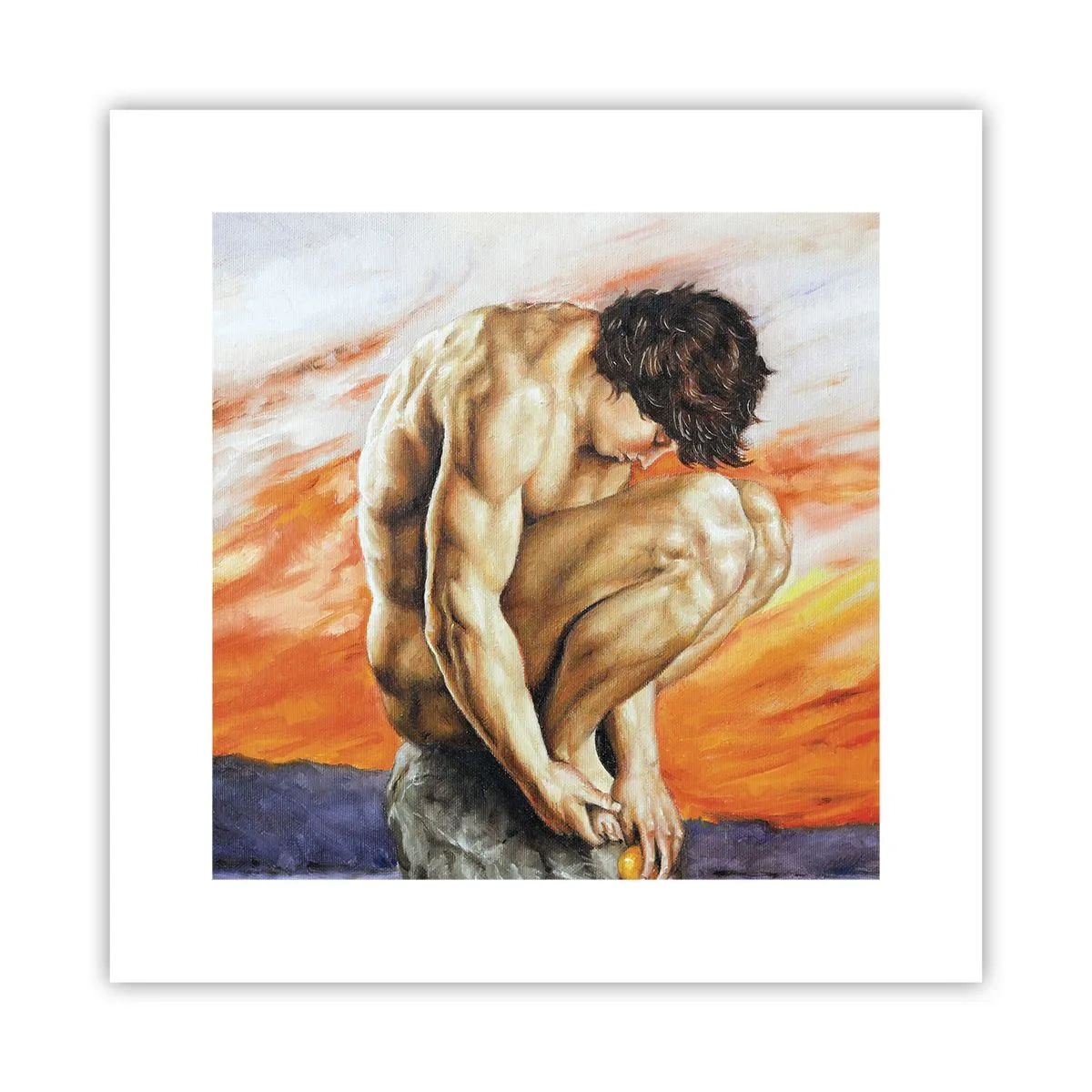 Affisch - Försänkt i sig själv - 30x30 cm