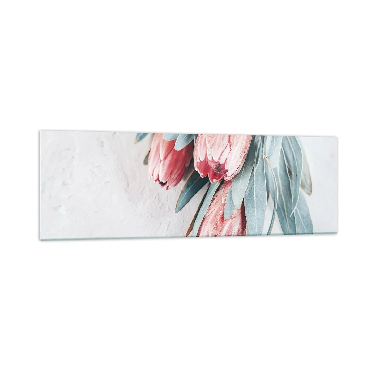 Glastavla - Bild på glas - Generad av sin skönhet - 160x50 cm