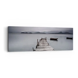 Canvastavla - Bild på duk - Imorgon kan du ge dig iväg - 90x30 cm