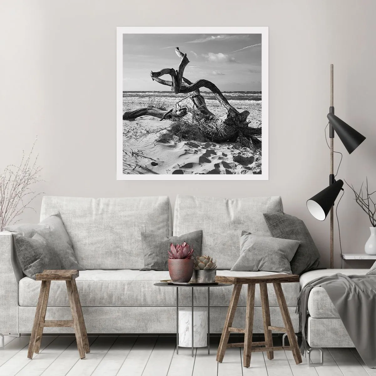 Affisch - Havets skulptur - 60x60 cm