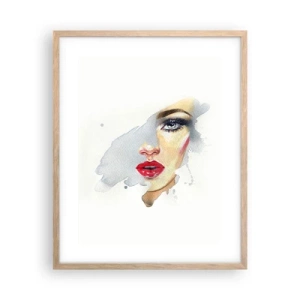 Affisch i ram av ljusek - Reflektion i vattendroppe - 40x50 cm