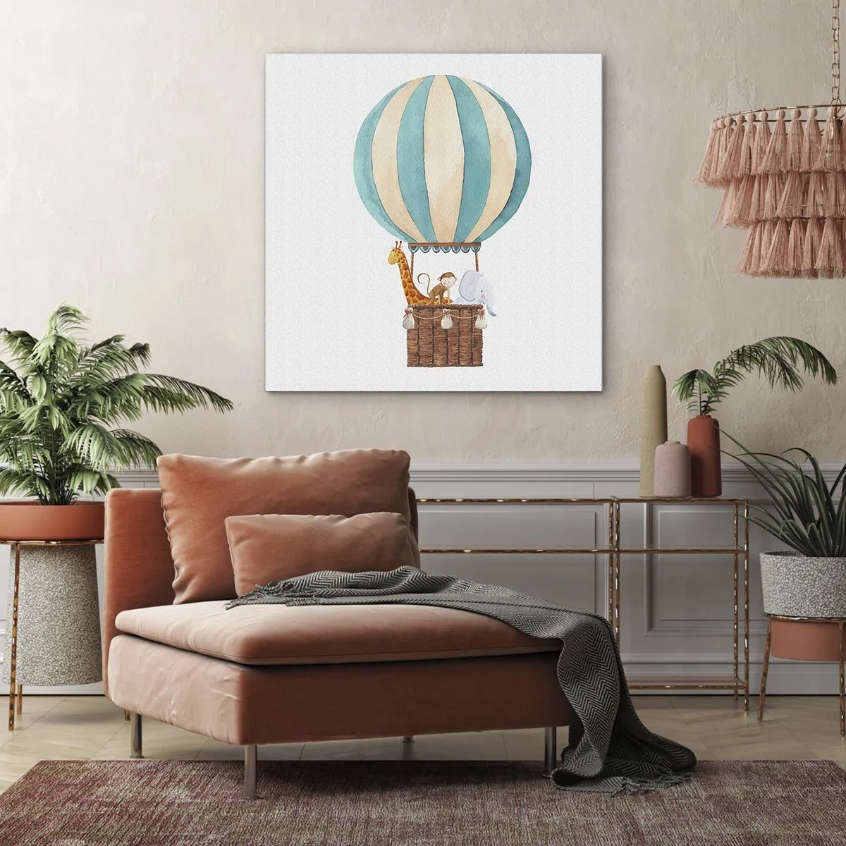 Canvastavla - Bild på duk - Fantastisk resa - 60x60 cm