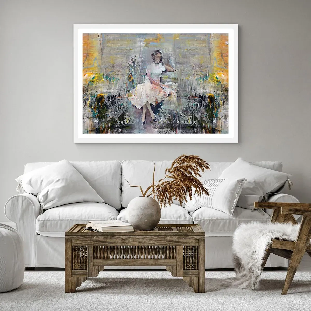 Affisch i vit ram - Klassisk och modern - 50x40 cm