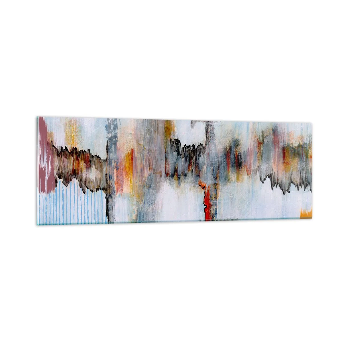 Glastavla - Bild på glas - Med pinne på vatten - 90x30 cm