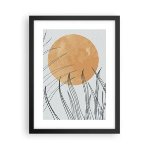 Affisch i svart ram - Alltid mot solen - 30x40 cm