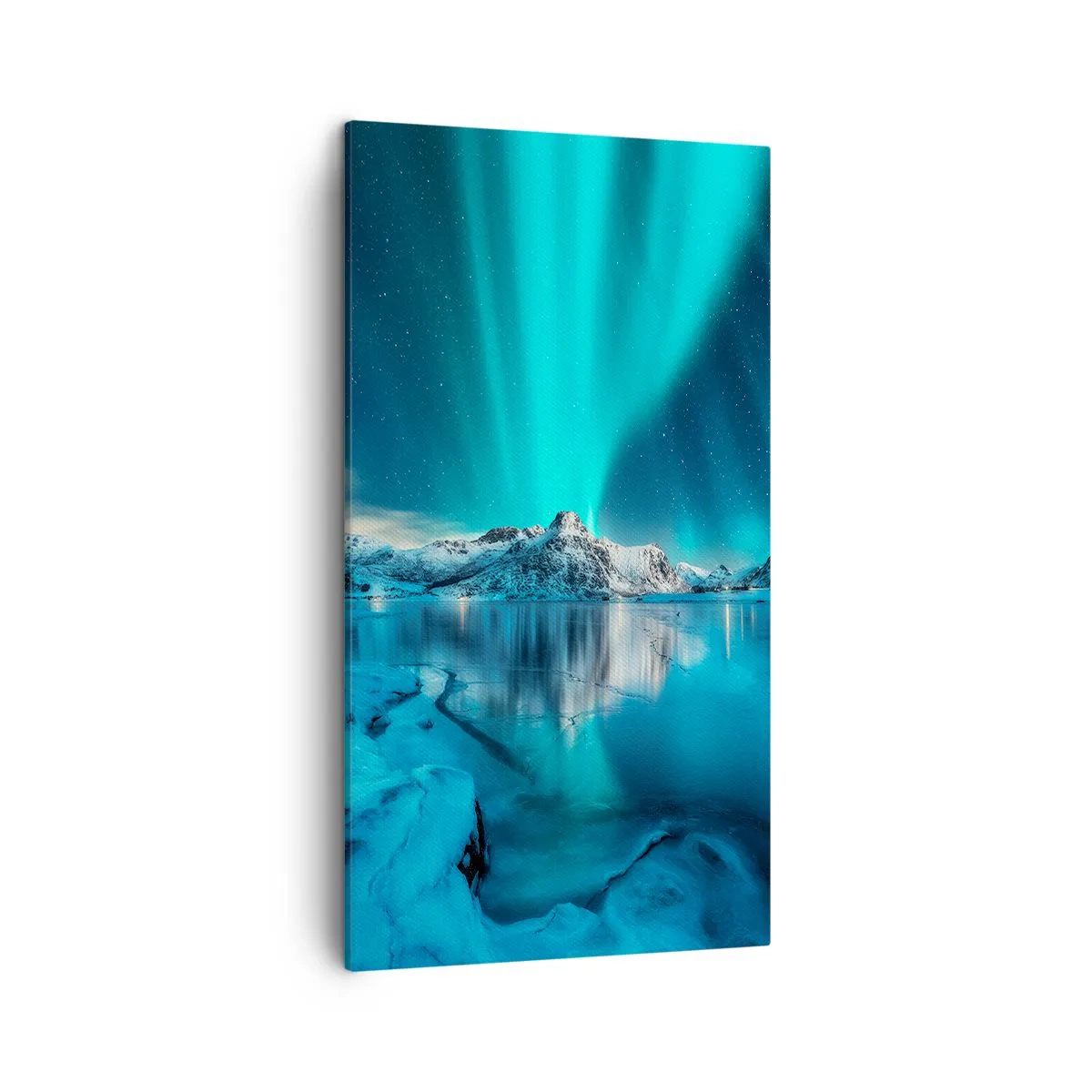 Canvastavla - Bild på duk - Ljusets natt - 45x80 cm