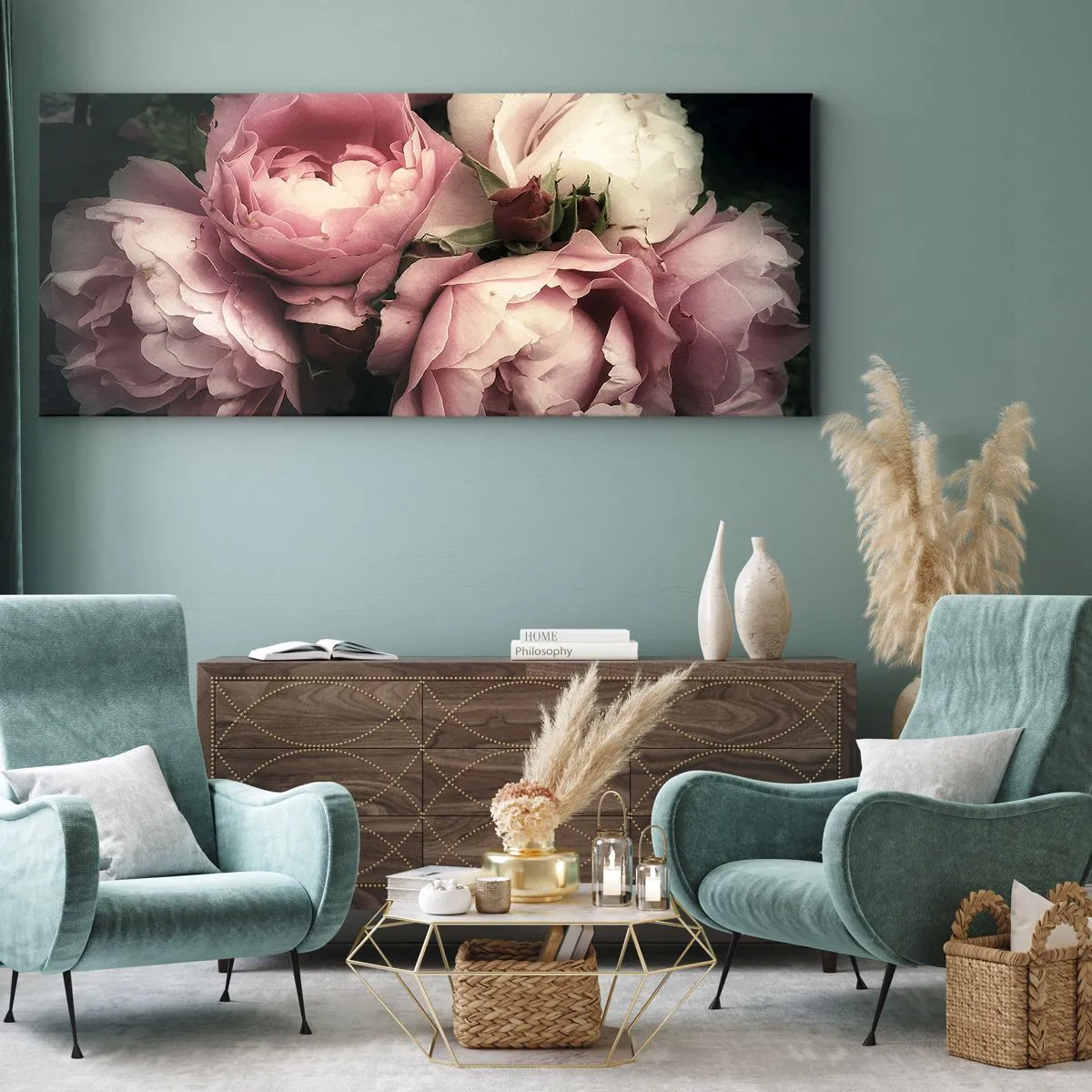 Canvastavla - Bild på duk - Belle epoque charm - 100x40 cm