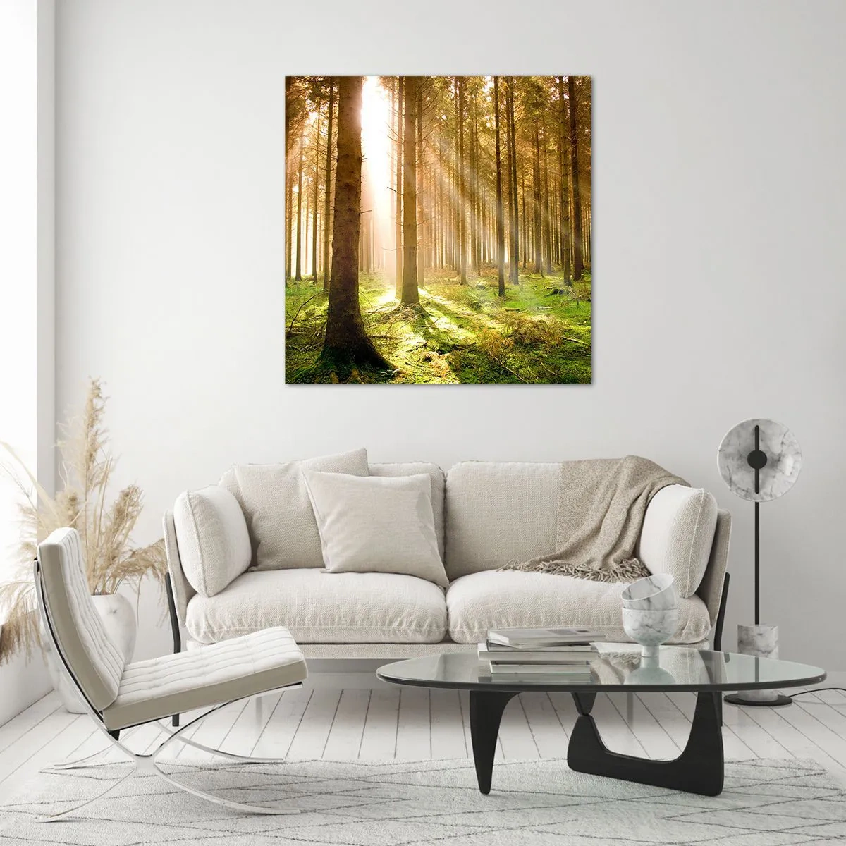 Glastavla - Bild på glas - Snart kommer alverna - 40x40 cm