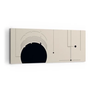 Canvastavla - Bild på duk - Fjädrande och dynamisk komposition - 100x40 cm