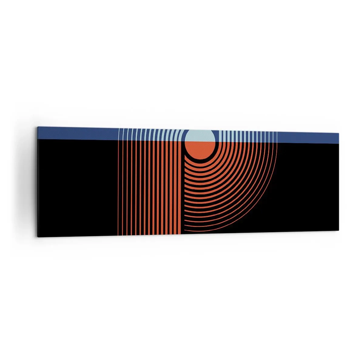 Canvastavla - Bild på duk - I en geometrisk kläm - 160x50 cm