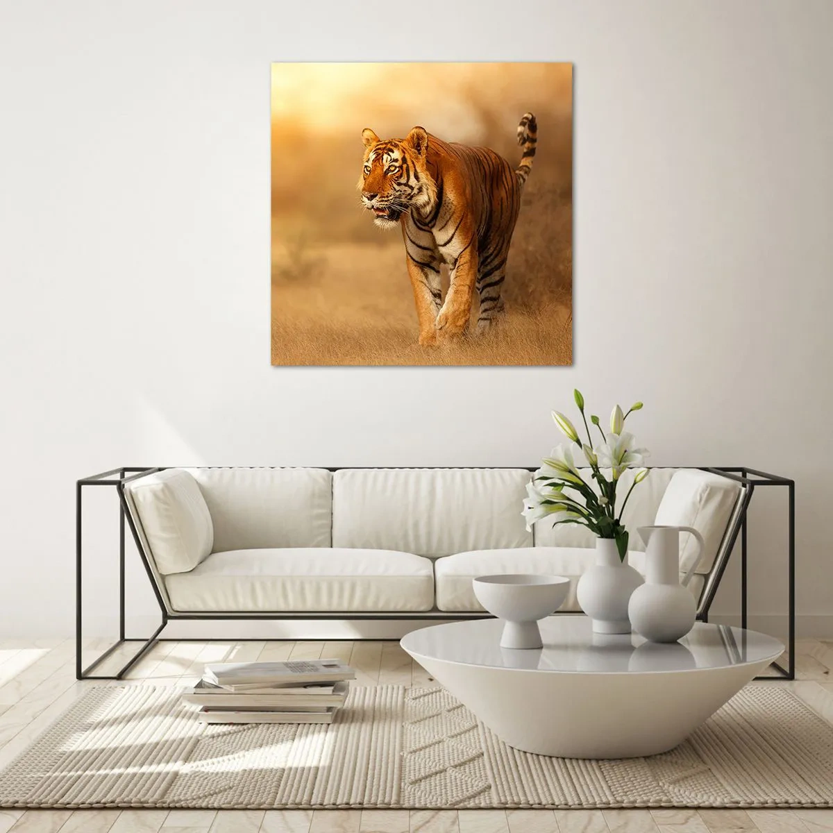 Glastavla - Bild på glas - Före attack - 70x70 cm