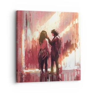 Canvastavla - Bild på duk - Kärlekens eviga spektakel - 30x30 cm