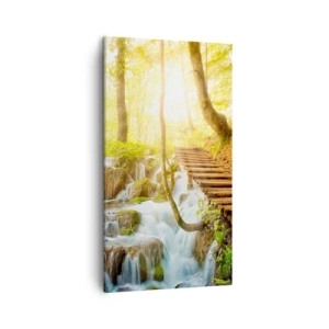 Canvastavla - Bild på duk - Efterlängtad svalka - 45x80 cm