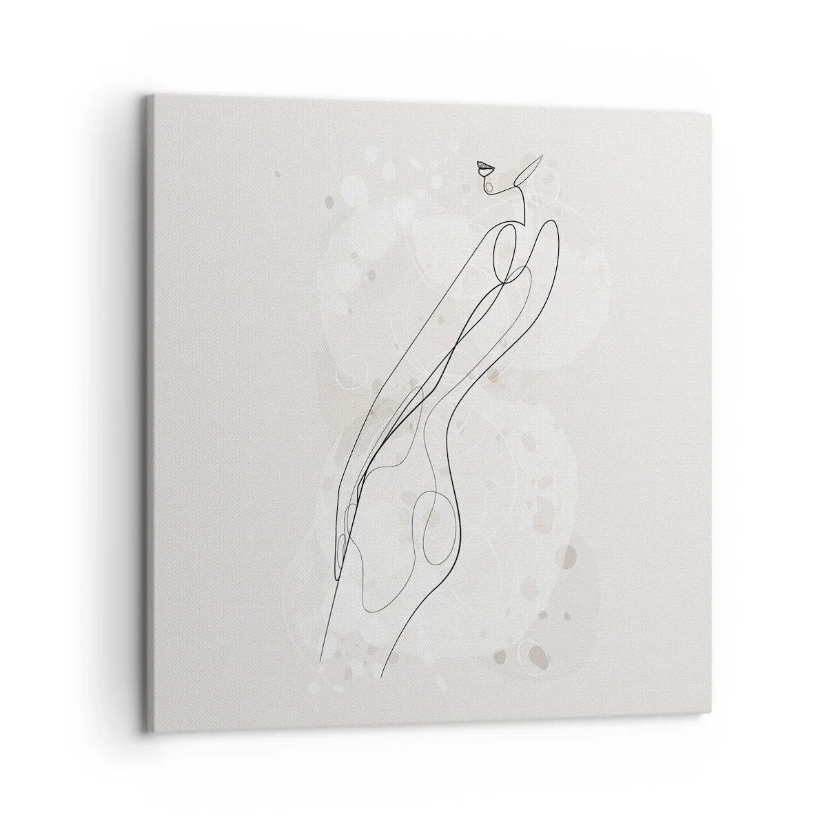 Canvastavla - Bild på duk - Blicken går vilse - 50x50 cm