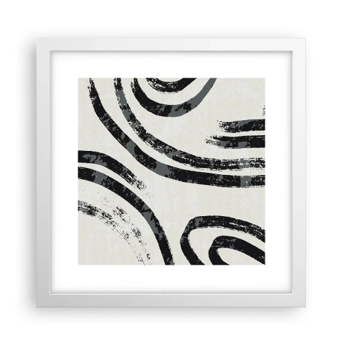 Affisch i vit ram - Halvstoppad - 30x30 cm