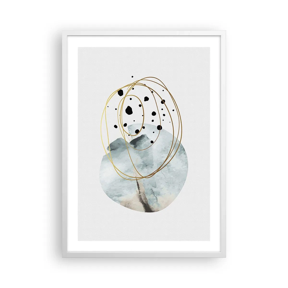 Affisch i vit ram - I rummets famn - 50x70 cm