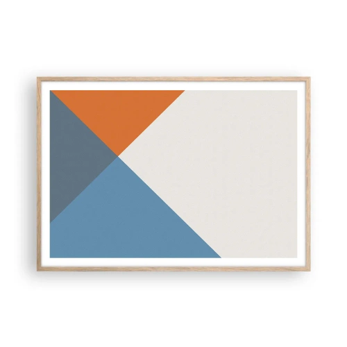 Affisch i ram av ljusek - Under vinkel… - 100x70 cm