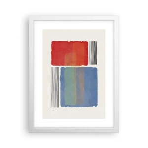 Affisch i vit ram - Geometrins anda  - 30x40 cm