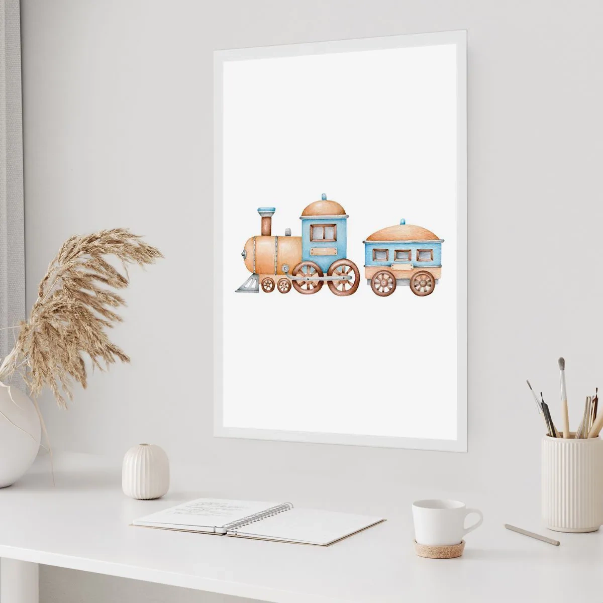 Affisch - Stående vid stationen... - 50x70 cm