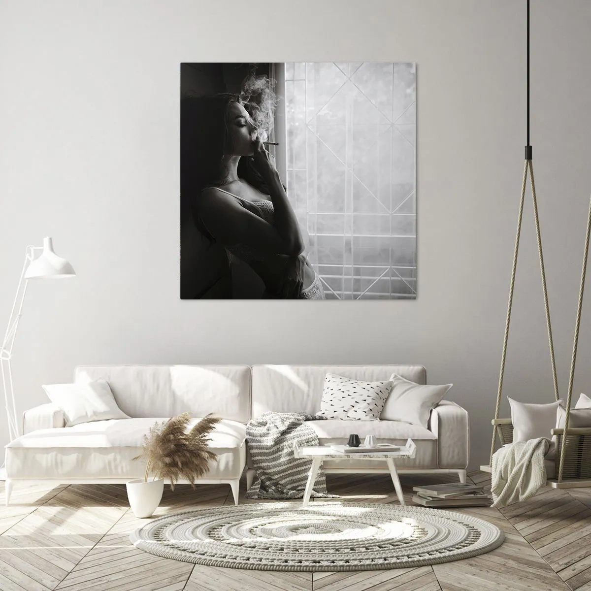 Canvastavla - Bild på duk - Ett sensuellt ögonblick - 60x60 cm