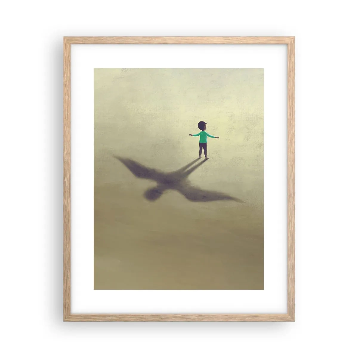 Affisch i ram av ljusek - Framtidens hjälte - 40x50 cm