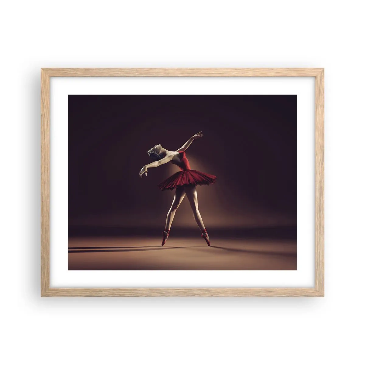 Affisch i ram av ljusek - Prima ballerina - 50x40 cm