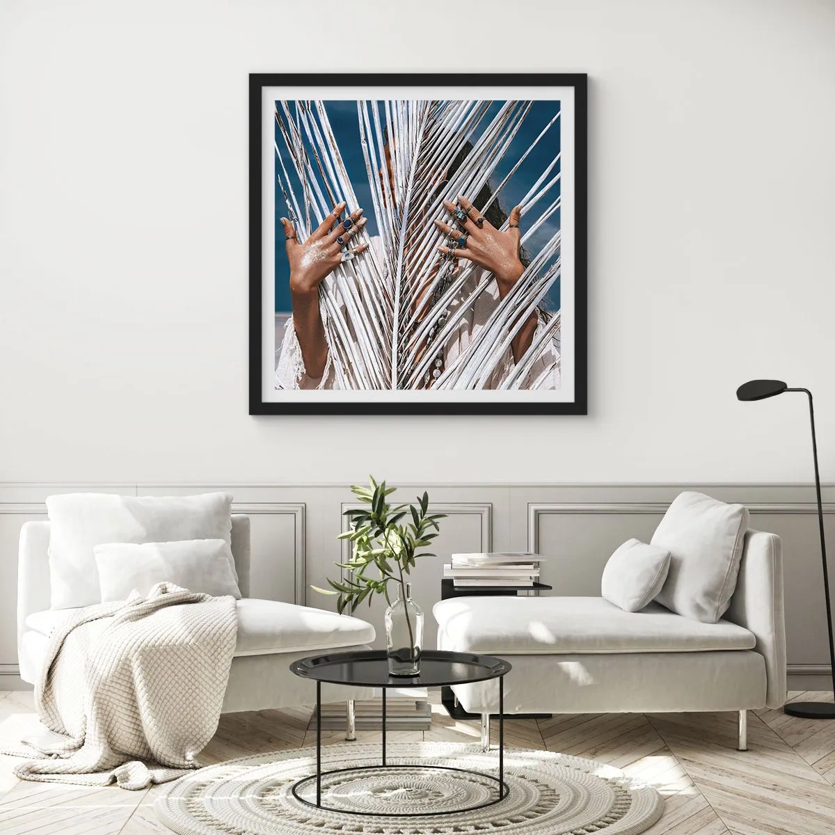 Affisch i svart ram - Schamanens flickvän? - 60x60 cm